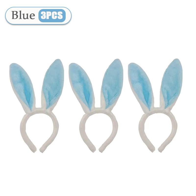 1-15 Stück rosa Hasenohren-Haarreifen, niedliche Plüsch-Hasenohren, Haarband, Osterdekoration, Kostümparty, Cosplay, Haarschmuck