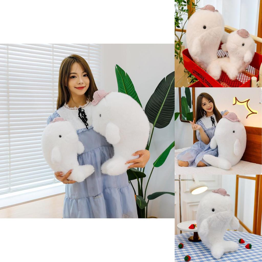 Entzückendes Sommer-Delfin-Stofftier Perfekt Für Kinder Weiche Kuschelpuppe Für Geschenke