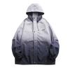 Herren- und Damenjacke mit Farbverlauf, wasserdicht, winddicht, Outdoor-Paar-Bergsteigerjacke, Herren