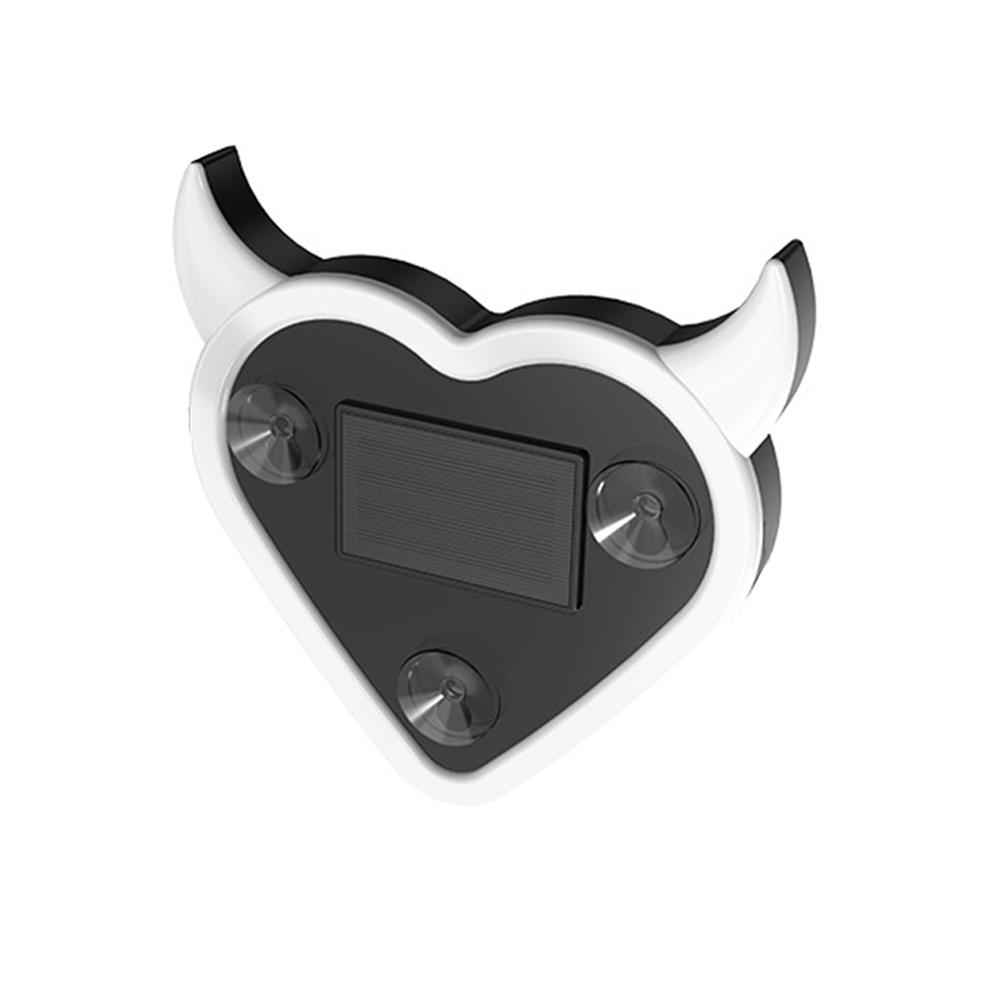 Car Window Devil Heart Light LED Ambient Mood Lamp Solar USB Rechargeable Atmosphere Neon Lights Exterior Interior Decoration