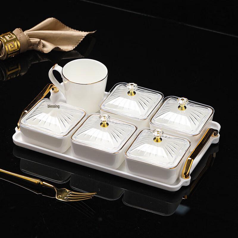 European Ceramic Snack & Dessert Tea Serving Set