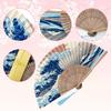 Boshiho Folding Floral Japanese Japanese Accessory Women's Fan, Bamboo, Rayon, Print, Stylish, Style, Elegant, Gorgeous,