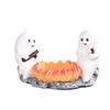 Spooky Halloween Resin Witch Bat Jack-O -Lantern Tealight Holder Table Centerpieces for Home Party Holiday Decorations