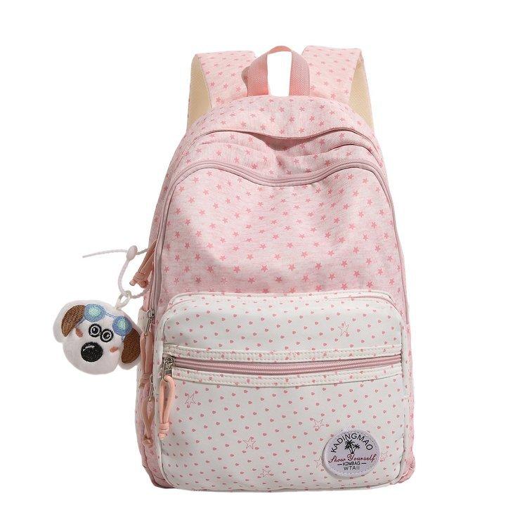 Schoolbag1011 Spring New School Bag Girls' Primary School Korean Edition Large Capacity Contrasting Colors ins Junior High School Student College