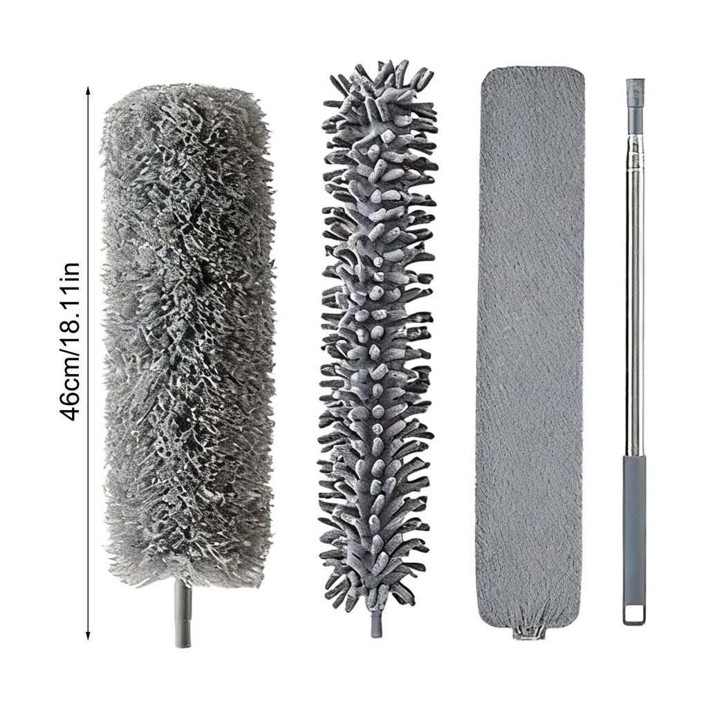 Multifunctional Microfibre Brush Gap MopTelescopic Washable Duster Long Extendable for Spider Web Remover Dust Cleaning