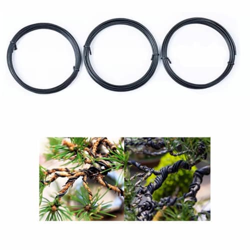 

YACHUN Bonsai Wire, Gardening Aluminum Wire, Set of 3, 1mm/1.5mm/2mm, 5m Each, for Accessories, Beading, Gardening, Bonsai, Binding, Home Gardening, S