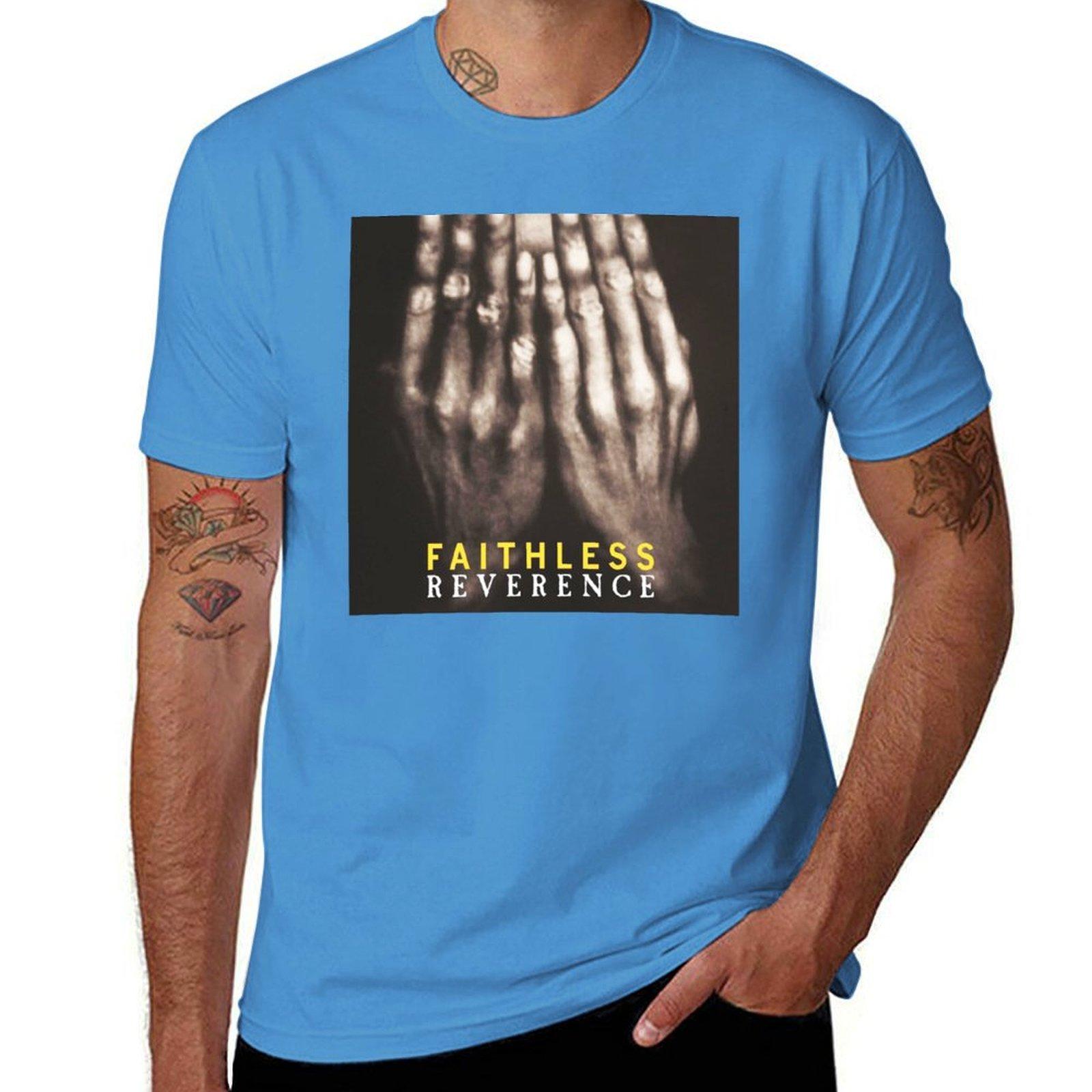 Reverence Faithless T-Shirt quick-drying sweat graphics men t shirt S