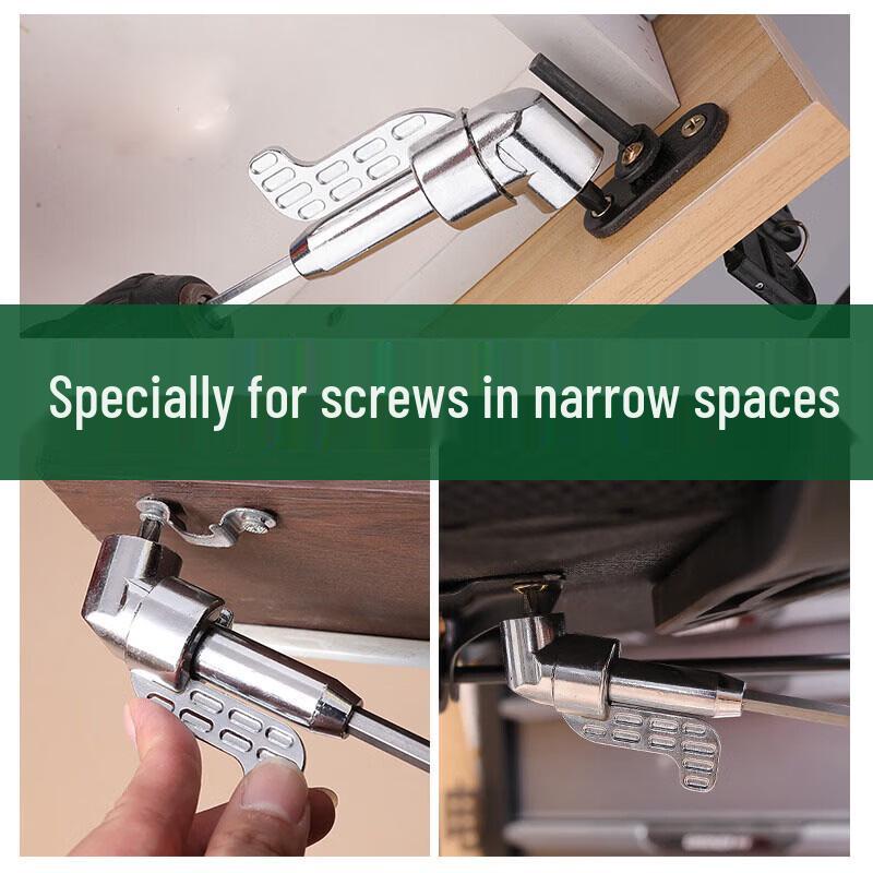 Universal Right Angle Drill & Screwdriver Attachment