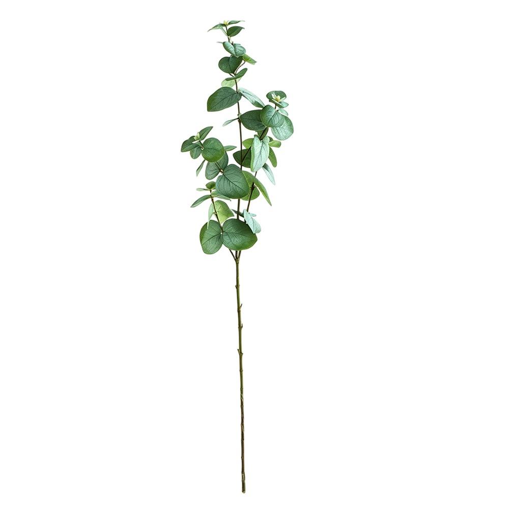 1Pcs 75cm Artificial Eucalyptus Leaf Green Silk Decorative Fake Plants Flower Branch Large Leaf Fake Leaf Branch