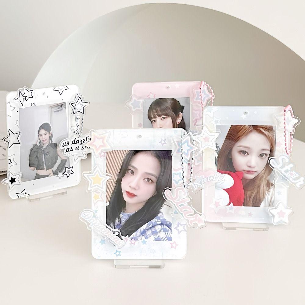 Star Korean Style Card Holder Desktop Decoration ID Card Holders Student Card Cover Student