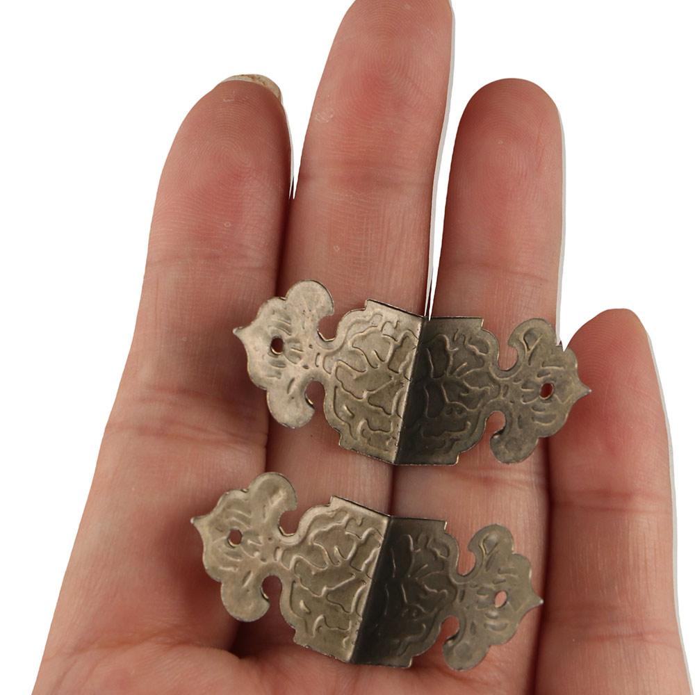 Desk Decorative Jewelry Box Corner Protector Wooden Box Feet Corner Bracket Furniture Fittings