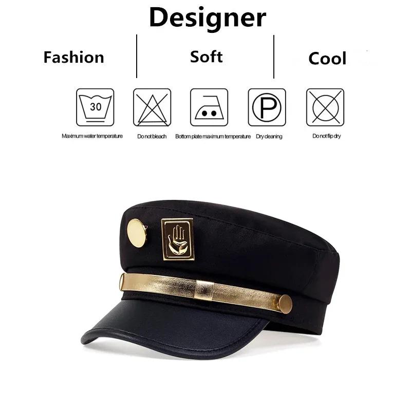 Military Badge Palm Adventure Wonderful Neutral Gender Women Men For Hats Flat Top Baseball Caps For Women Outdoor Sports Cadet Sunscreen Hat