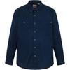 Comfortable Soft Skin-Friendly Versatile Long Sleeve Shirt Men Shirts Deep-Sapphire-Blue A69RQ-433
