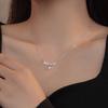 Wheat Ear Necklace Women'S Light Luxury Cold Wind Collarbone Chain Diamond-Encrusted Jewelry Premium Durable Quality