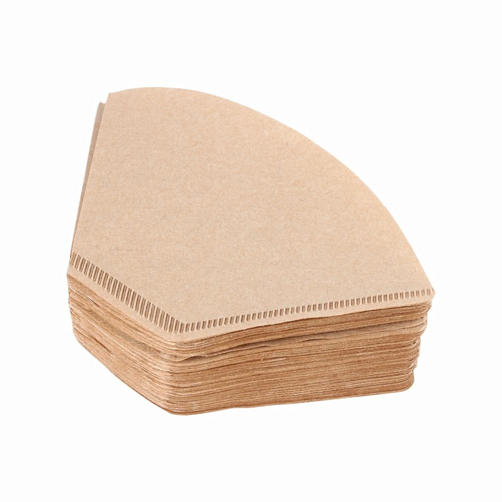 40pcs Environmentally Friendly Log Pulp Paper Coffee Filter Coffee Brewing Filter Hourglass Bag