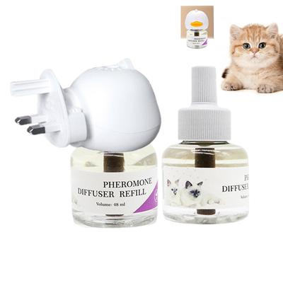 Pet Pheromone Diffuser To Calm Cats Long-Lasting Cat Pheromone Diffuser Quiet Comfort Supplies Stress Plug For Travel Kitten