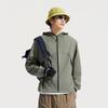 Li-Ning Urban Outdoor Series Solid Color Zip-Up Hooded Loose Breathable UV Protection Sun Protection Jacket Men Jackets Tea-Green AFDV461-6