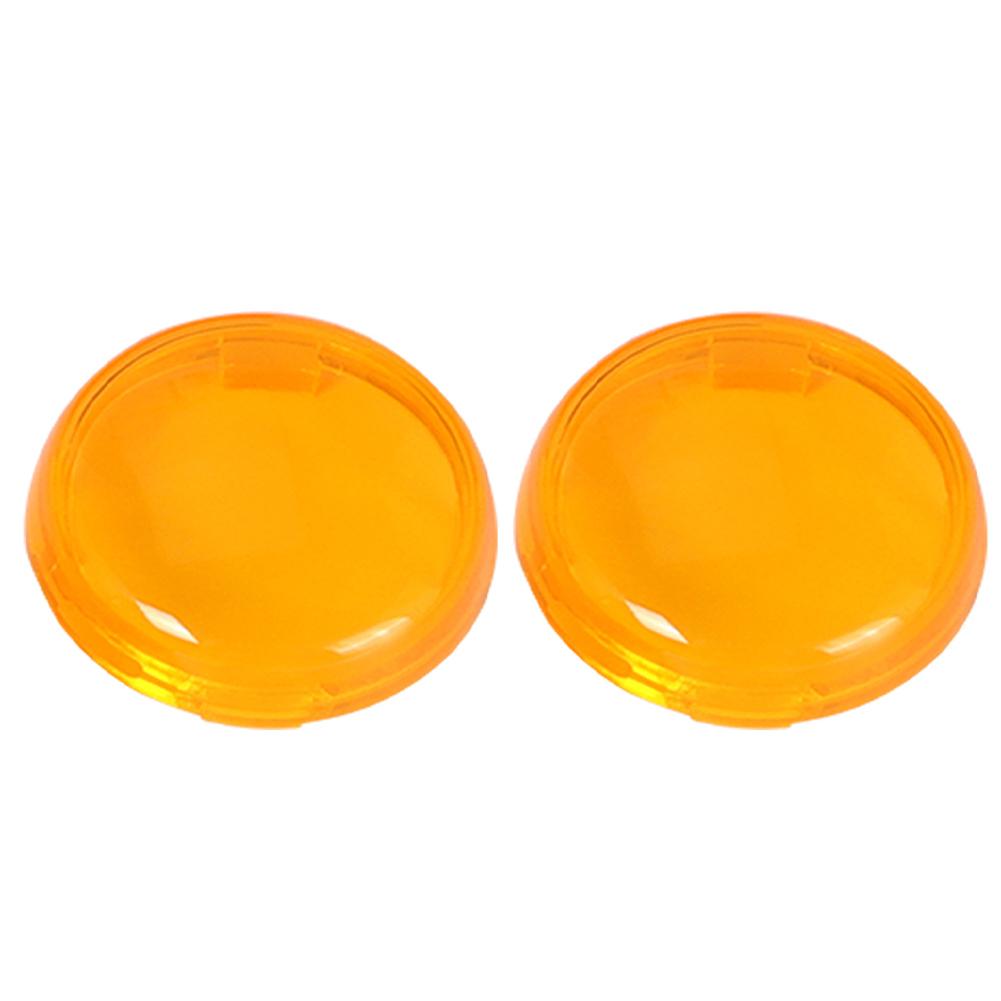 

2Pcs Motorcycle Indicator Turn Signal Light Lens Cover Caps оранжевый