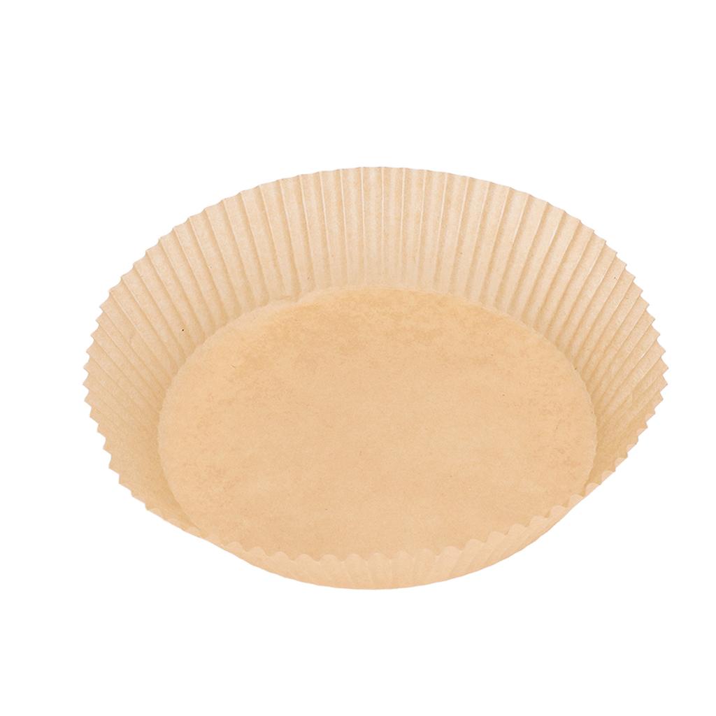50PCS Fryer Paper Liner Round Disposable Non Stick Fryer Baking Paper for Kitchen Microwave Oven Cooker