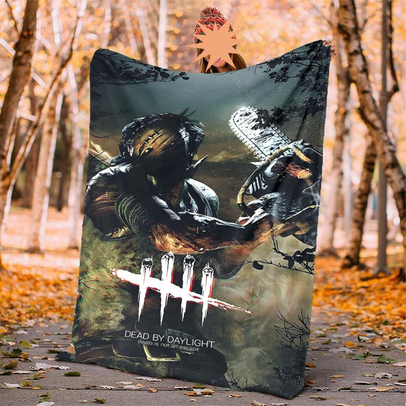 Dead Daylight Flannel Blanket Soft Warm All-Season Throw, Design for Camping, Car Travel, Hiking Sofa, Bed, Office Perfect Gift for Parties