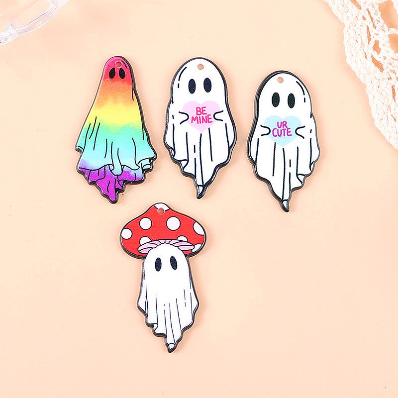 

10 шт. Кулон Прекрасный Шарм Подарки Хэллоуин DIY Аксессуары Мультяшная вечеринка Браслет Призрак