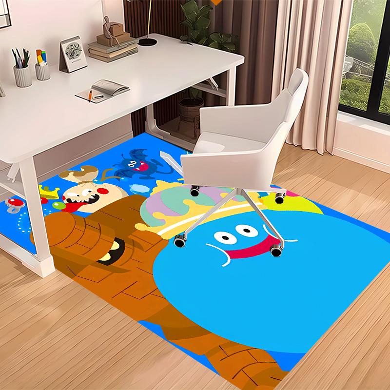 Dragon Quest Slimes Printed Absorbent Washable Carpet,Non-Slip Bathroom Mats,Kitchen Rugs,Living Room Entrance,Camping Picnic Rugs
