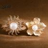 Elegant Scarf Holder Buckle Shirt Ring Clip Slide-on Flower Sun