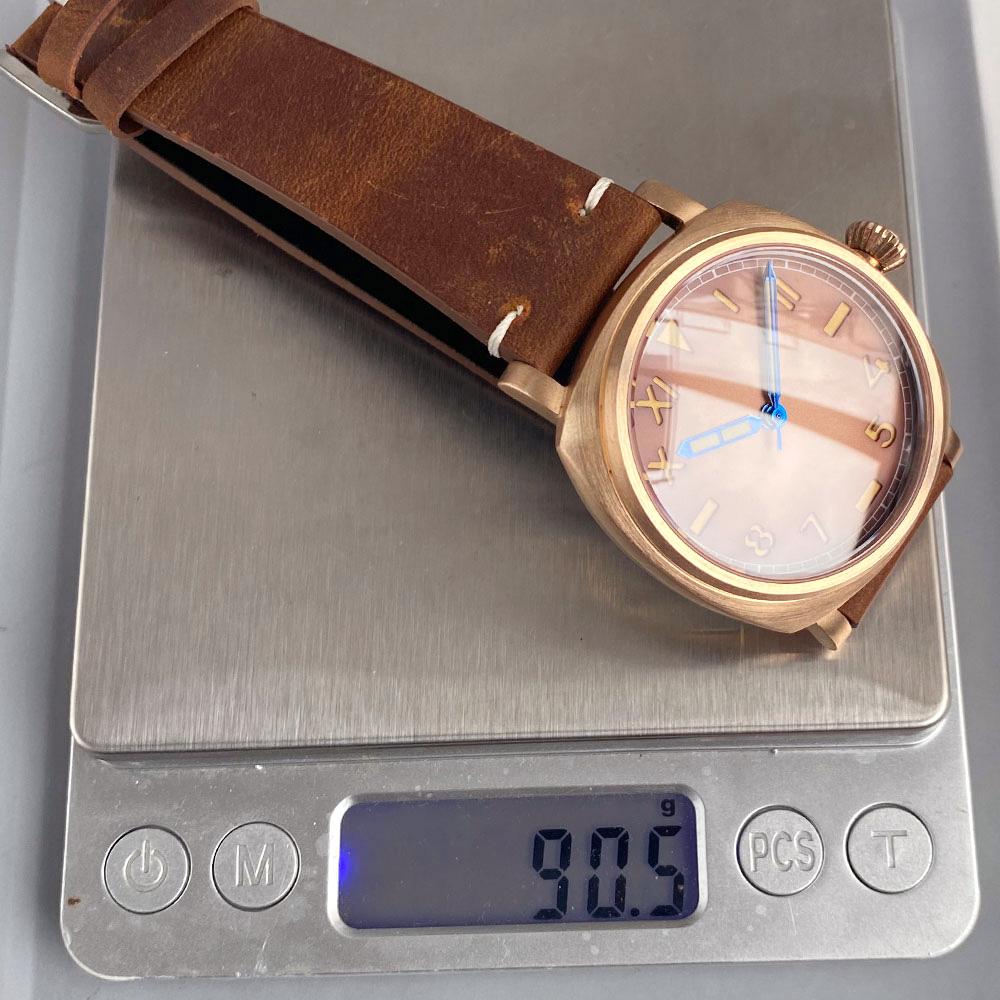 Tandorio 42mm Sapphire Glass CUSN8 Bronze Vintage Automatic Mechanical Men's Watch For Miyota 8215/Asia 2824 20Bar Diver Watch