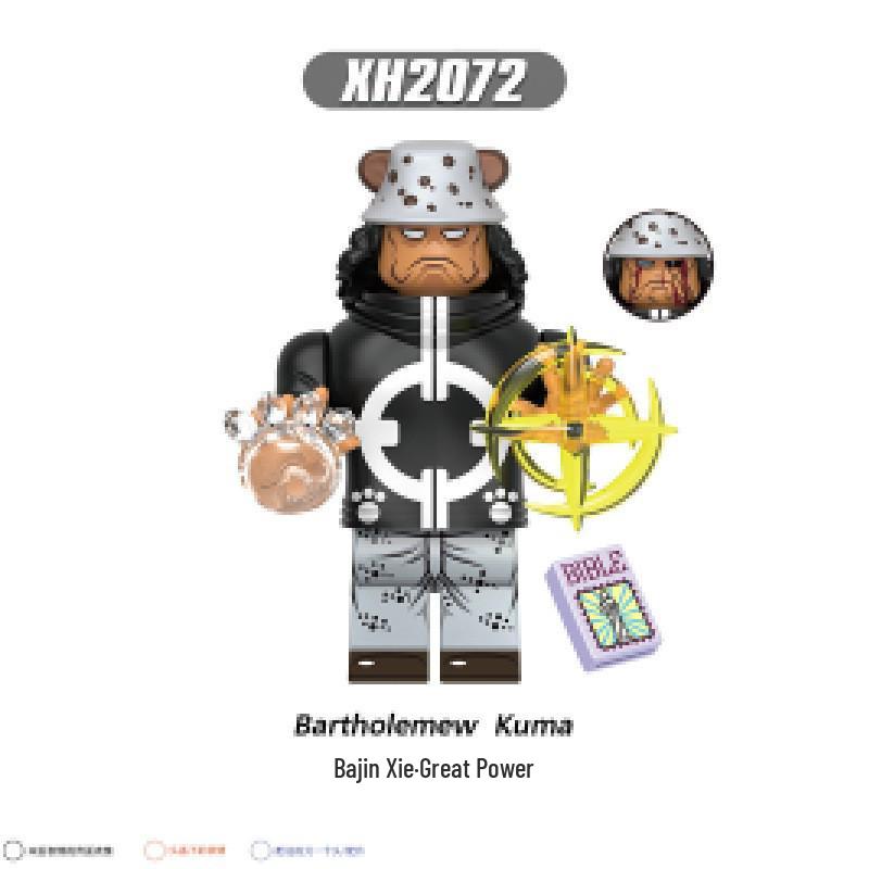 X0357 One Piece Zoro, Kuma, Sanji Minifigure Building Blocks