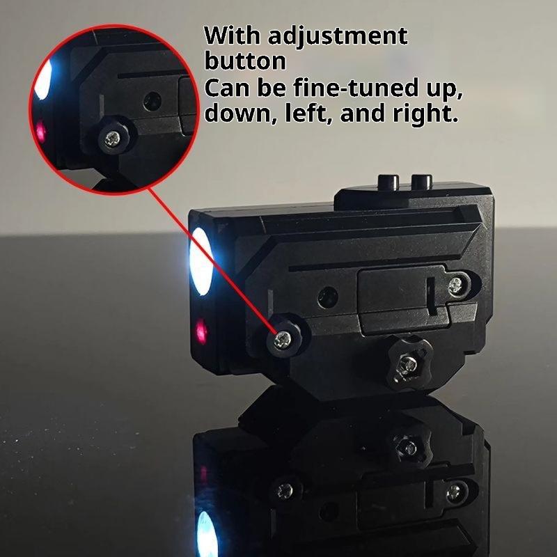 1Pc Two-In-One High-Intensity Flashlight Laser Pointer :Fits 20Mm Rail, For Toy Airsoft Guns, Hunting