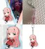 Ditf Darling In The Franxx Keyring Zero Two 002 Acrylic Keychain Premium Quality Gift For Anime Lovers
