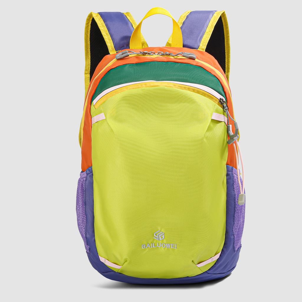 Schoolbag new 1011 contrasting color casual backpack high value schoolbag female student simple and lightweight outdoor travel bag
