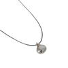 Minimalist Cold Wind And Water Drop Pendant, Black Rope Pulling Adjustable Length Chain, Niche Personality Unique Necklace