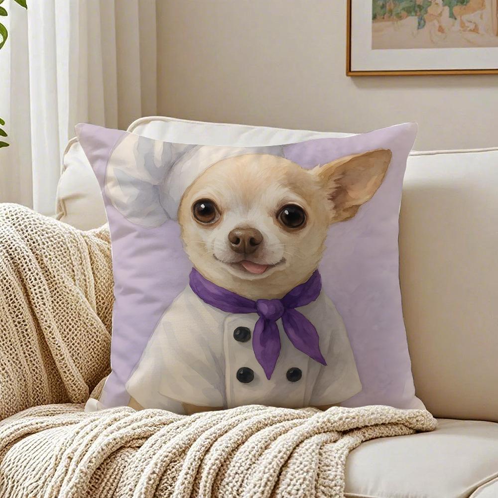 CChihuahua Cushion Cover Pillowcase Antidustmite living Room Sofa Decor Cushion Room