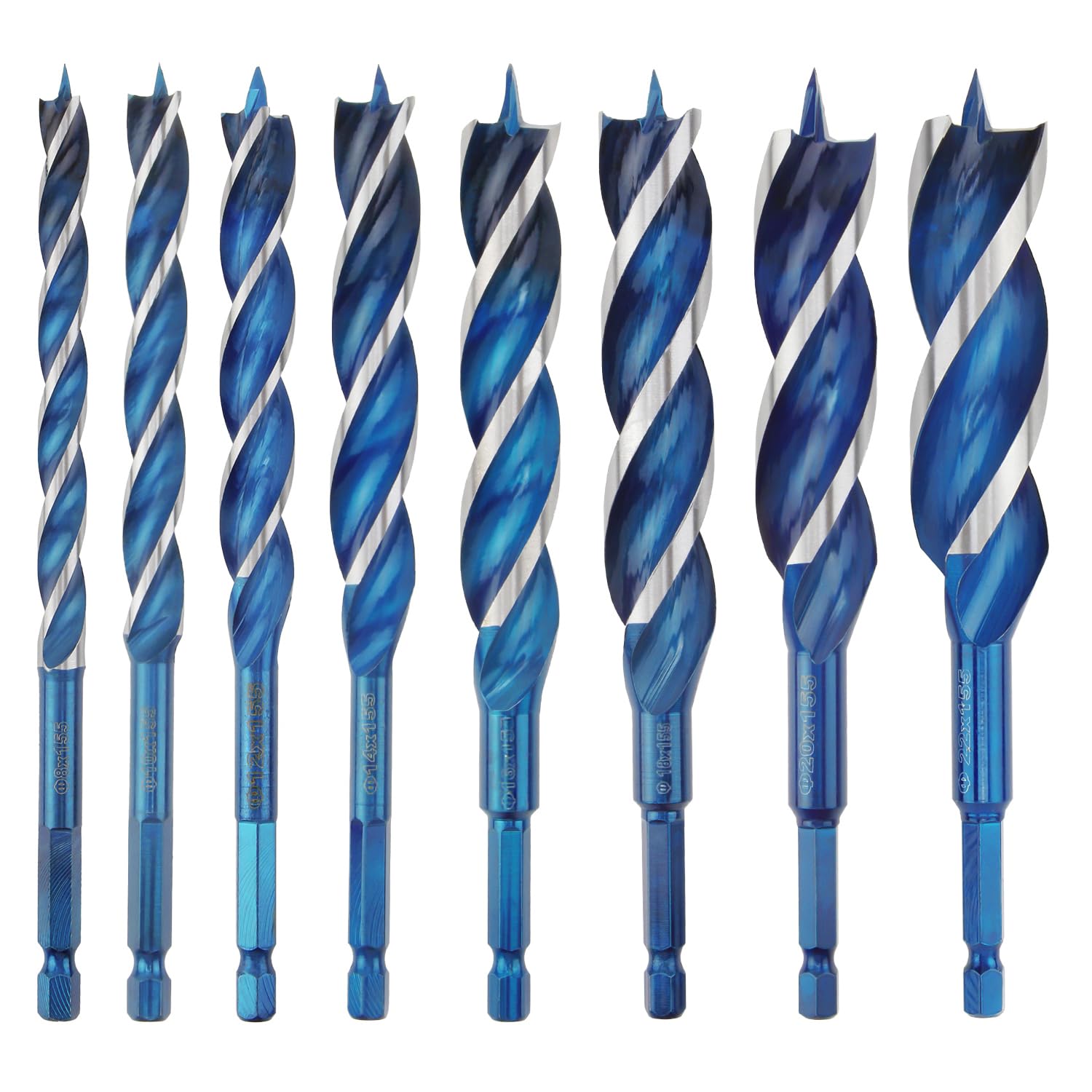 

KIMLONTON Triangular Woodworking Drill Bit with Hexagonal Shaft Woodworking and Resin Drill Bit Woodworking Hole Drill Bit 10mm 12mm 14mm 16mm 18mm