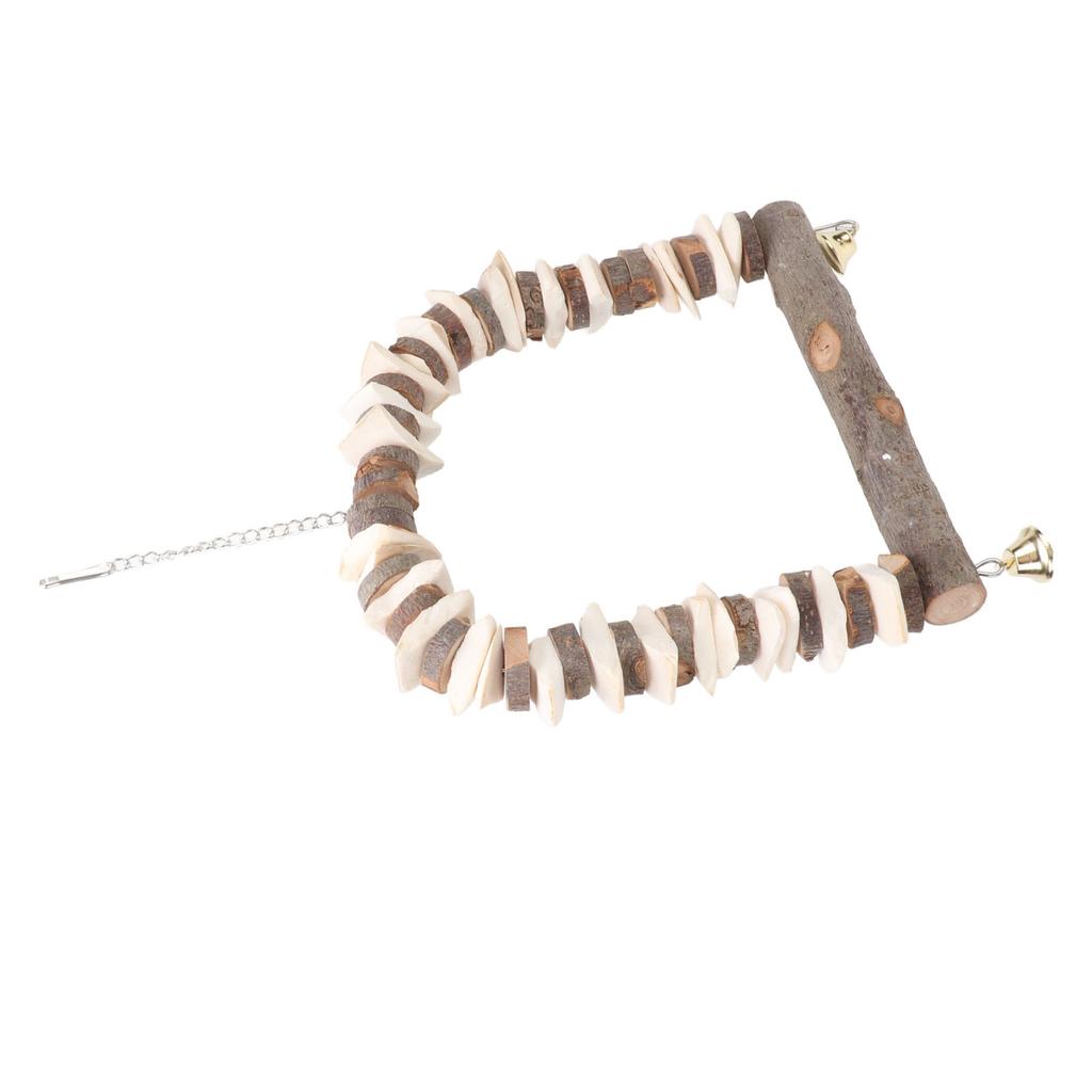 Bird Swing Toy Hanging Swing Perch Stand for Small Parakeets Parrots Birds and CockusesL