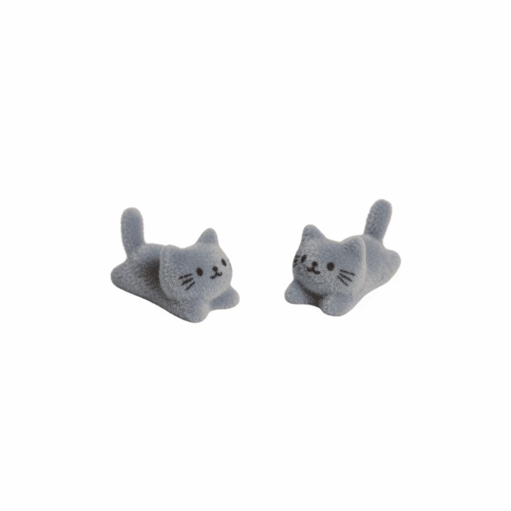 

Hypoallergenic Y2K Animal Ear Studs Three-dimensional Plush Cute Cat Earrings Fashion Cat
