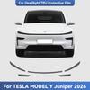 Dla TESLA MODEL Y Juniper 2026 TPU Osłona Reflektorów Odporna na Zarysowania Dymny Czarny Przezroczysty Zmieniający Kolor Folia Ochronna