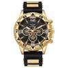 Casual Sports Silicone Watch For Men With Quartz Movement And Round Dial