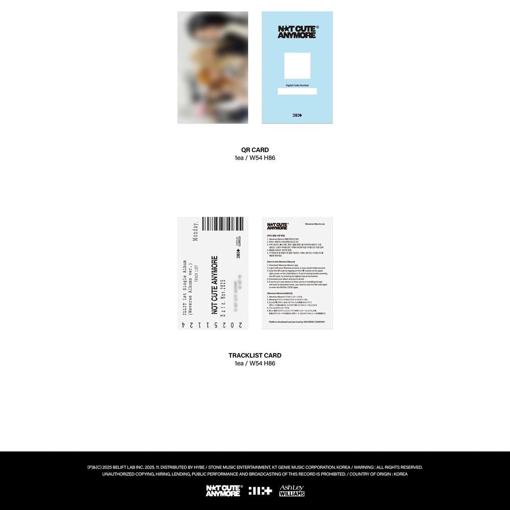 ILLIT [NOT CUTE ANYMORE] 1st Single Album WEVERSE ALBUMS Version