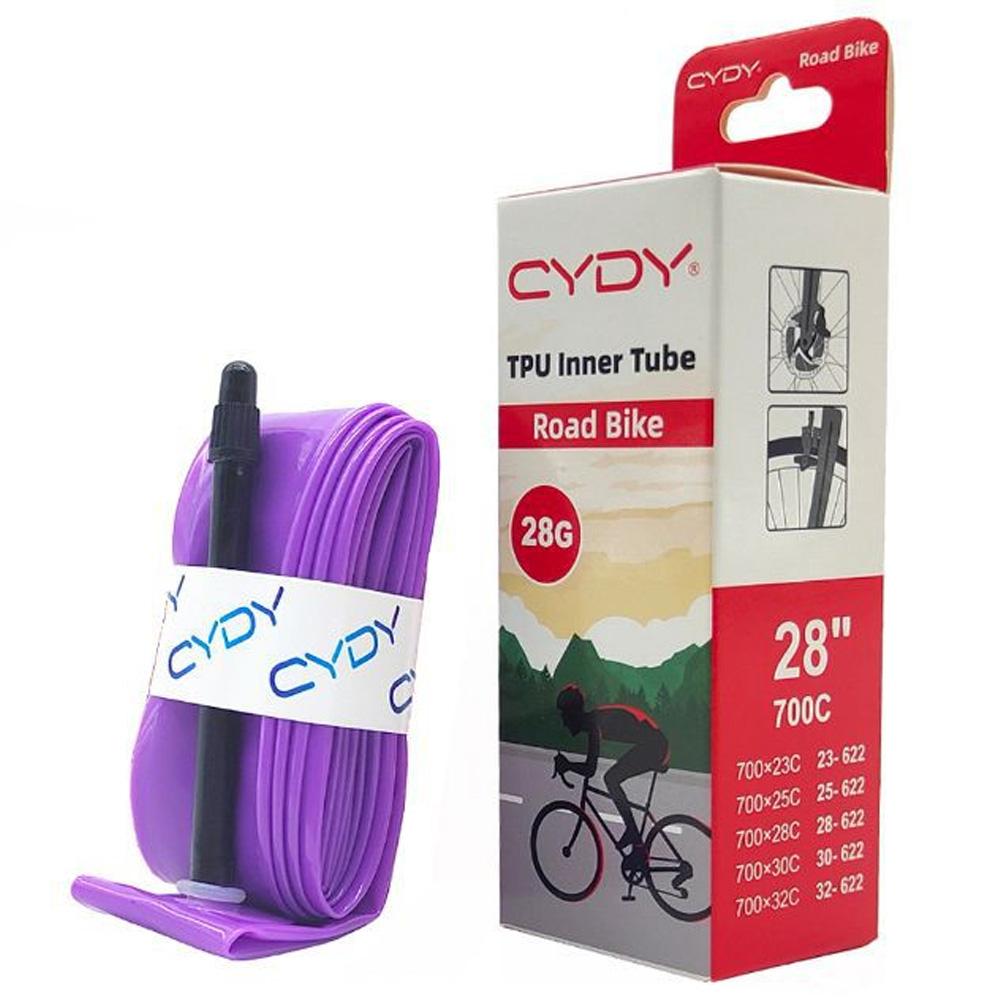 CYDY 700x23 32C TPU Inner Tubes with 45mm 65mm 85mm Ultra Light & Puncture Resistant Bicycle Inner Tube for Road Bike