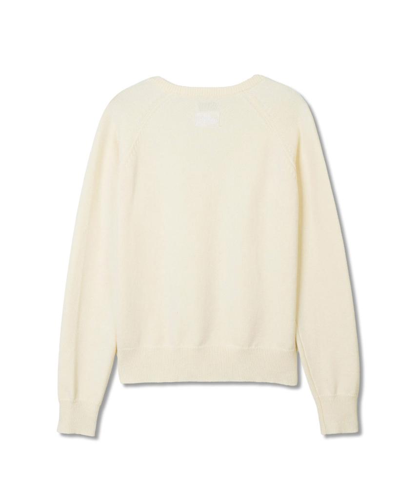 Michikoleondeonkosino Basic V-Neck Wool Knit Ivory