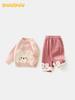 DUUDUU 2025 Korean-Style Toddler Girls' Autumn/Winter Sweater & Sweatpants Set