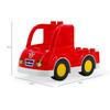 Compatible Large Particle Building Block Table with Cartoon Car, Bus, Airplane, and Sedan Accessories for Children