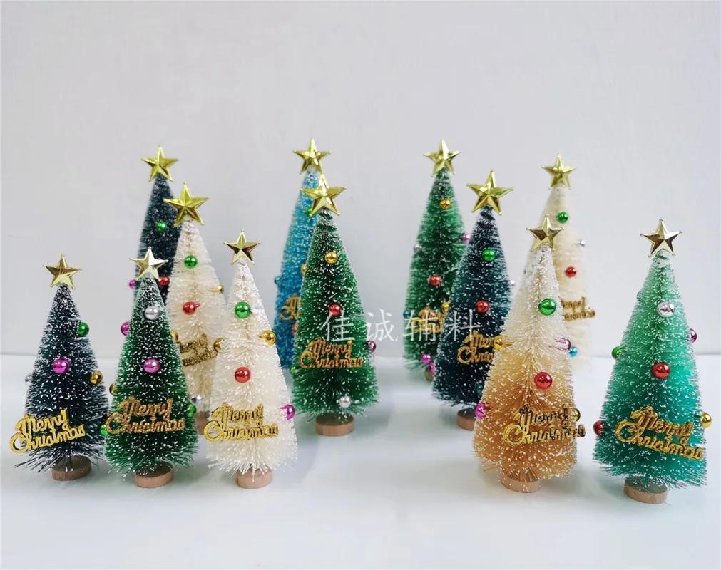 1PCs Christmas Decoration Xmas Tree Decor Small Cedar Pine for Home Party New Year  Navidad Festival Ornaments DIY Kids Gift