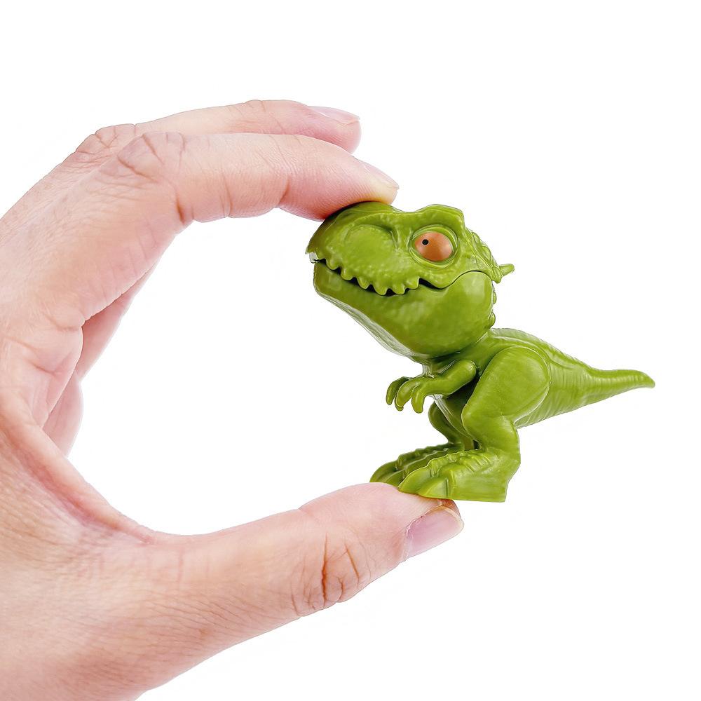 Jurassic Finger Dinosaur Triceratops Tyrannosaurus Model Toys for Kids Creative Finger Biting Dinosaurs Interactive Toy Boy Gift
