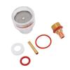 Torch Glass Cup Kit Suitable for WP 17 18 26 Torch Welding Glass Cup and 1 8 Inch 3.2mm Gas Lens Collet Body with