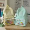 Schoolbag New Japanese Girls Backpack Fresh and Versatile Junior High School Student Lace School Bag Large Capacity Casual Going Backpack