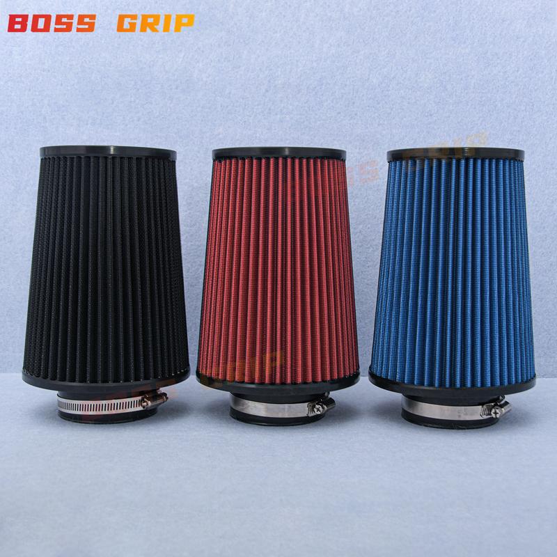 Universal 3Inch 76mm Tall High Flow Sports Air Filter Cold Air Intake Filter Car Accessories