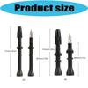 Tubeless Cycling Air Nozzles for Tire Service Tasks, Tubeless Tire Nozzle Cap Pair with Sealing Base and Compacts Tool Included